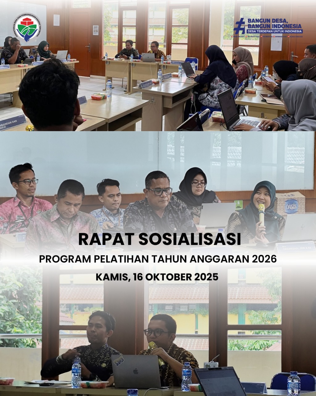 Rapat sosialisasi Program Pelatihan Tahun Anggaran 2026